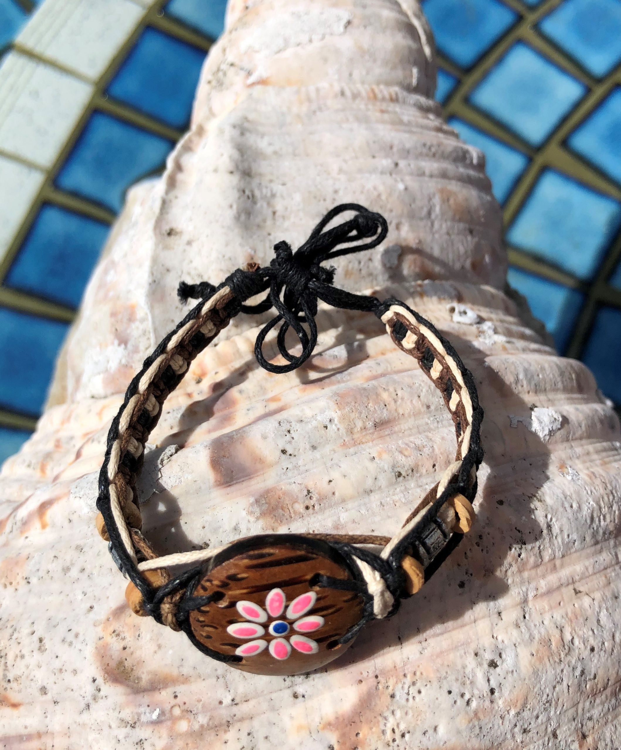 Coconut flower bracelet
