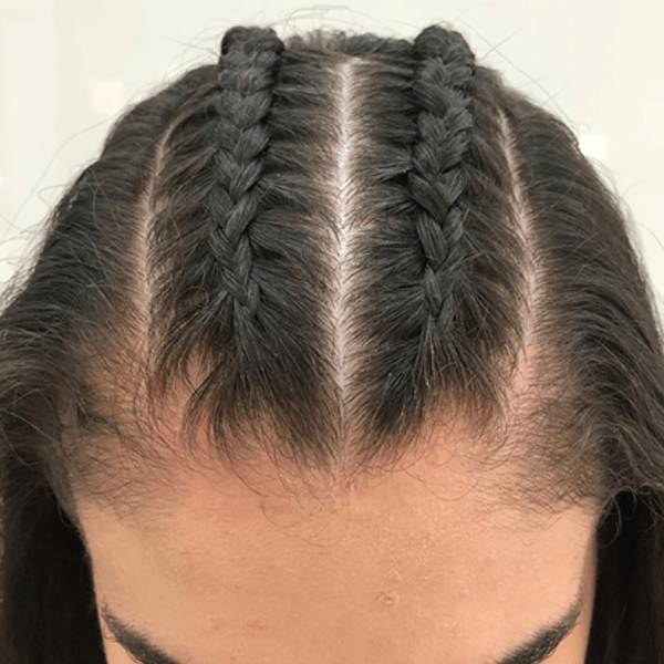 Top section 2 cornrows