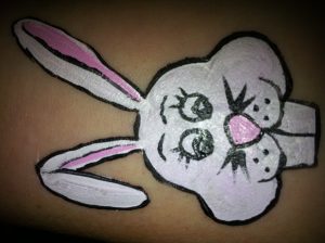 Easter bunny Face Painting at Gold Coast and Surfers Paradise