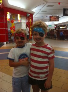 Pirates Face Painting at Gold Coast and Surfers Paradise