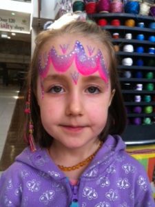 Princess crown Face Painting at Gold Coast and Surfers Paradise