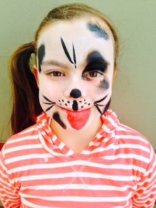Spotty dog Face Painting at Gold Coast and Surfers Paradise