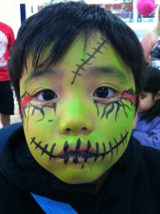 Zombie Face Painting at Gold Coast and Surfers Paradise