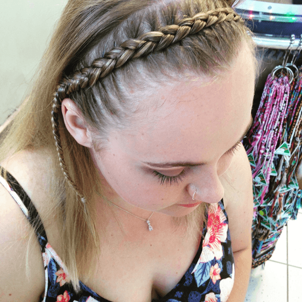 hairband cornrow at Gold Coast and Surfers Paradise