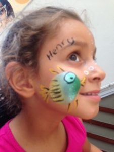 henry Fish Face Painting at Gold Coast and Surfers Paradise