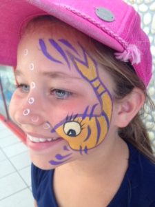Fish Face Painting at Gold Coast and Surfers Paradise