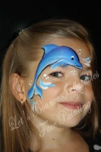 dolphin Face Painting at Gold Coast and Surfers Paradise