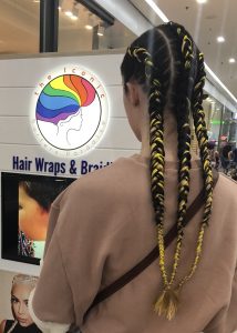 yellow cornrows extensions at Gold Coast and Surfers Paradise